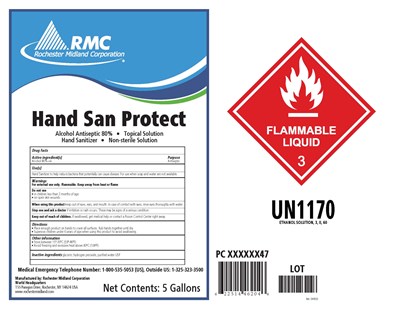 18927 mL label - Hand San Protect Pail